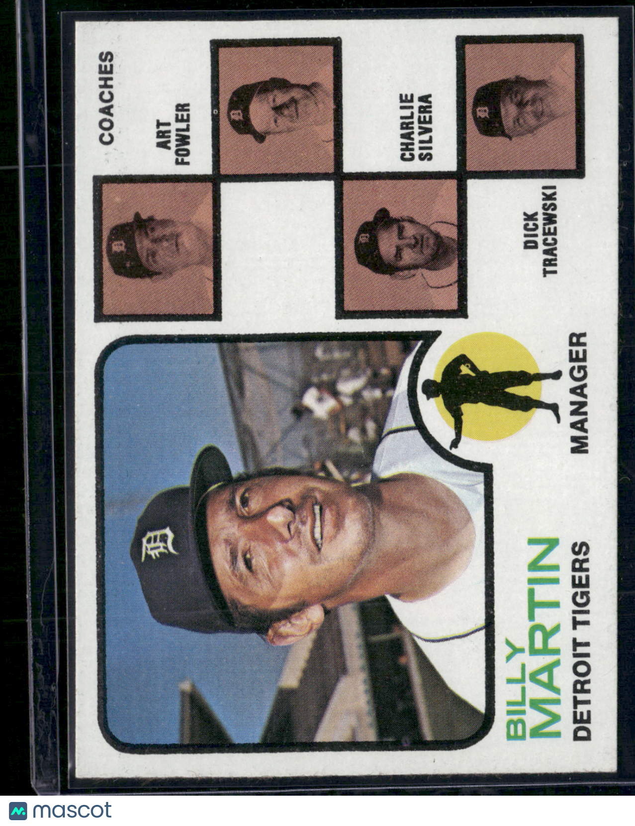 1973 Topps BILLY MARTIN #323 (EX-EX/MT)
