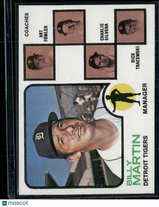 1973 Topps BILLY MARTIN #323 (EX-EX/MT)