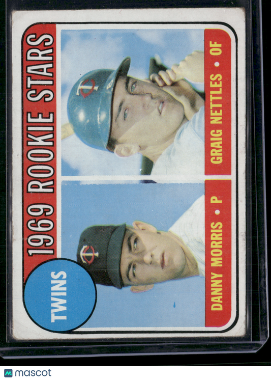 1969 Topps DANNY MORRIS/CRAIG NETTLES #99 TWINS ROOKIE STARS
