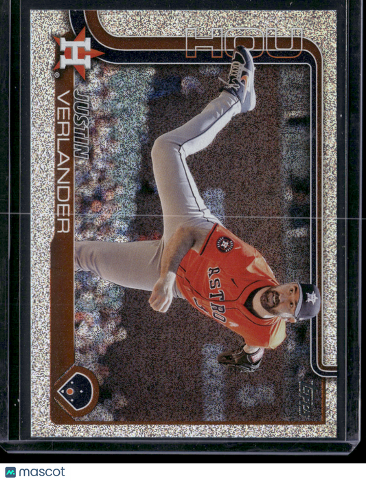 2025 Topps Series 1 JUSTIN VERLANDER #118 Glitter Refractor