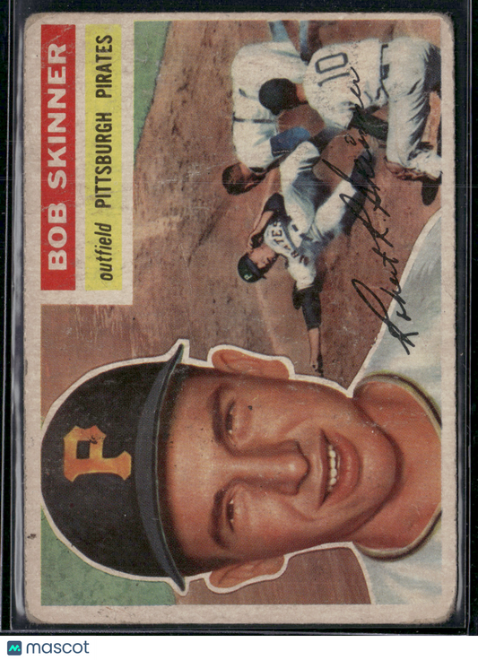 1956 Topps BOB SKINNER #297 Crease