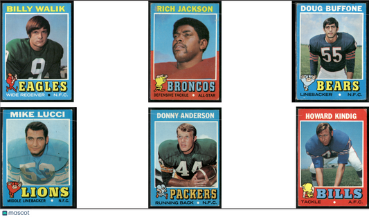 1971 Topps 6 ~ CARDLOT Billy Walik/Howard Kindig (VG)