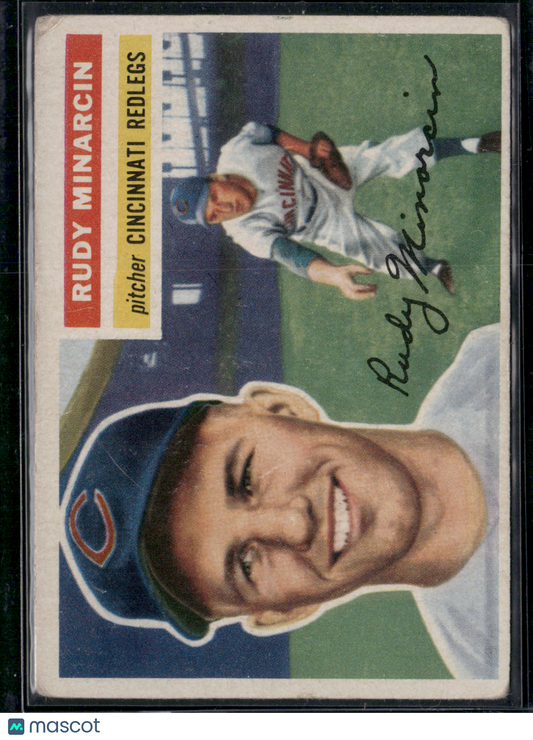 1956 Topps RUDY MINARCIN #36 Light Wrinkle