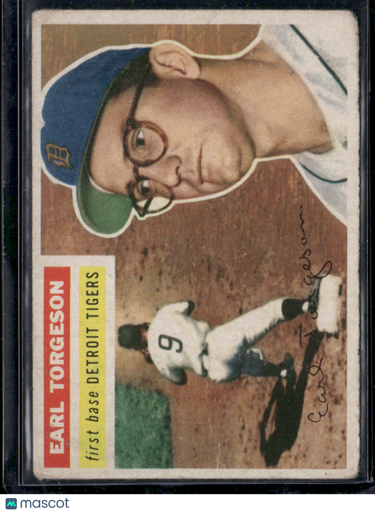 1956 Topps EARL TORGESON #147 Light wrinkling