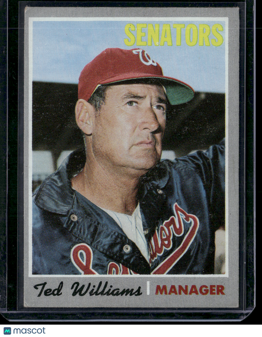1970 Topps TED WILLIAMS #211 Dent on Bottom Edge (Good)