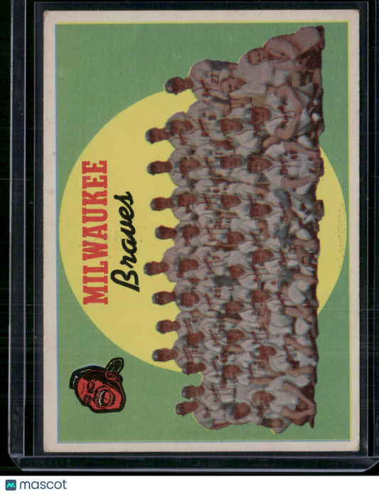 1959 Topps MILWAUKEE BRAVES #419 (VG/EX)