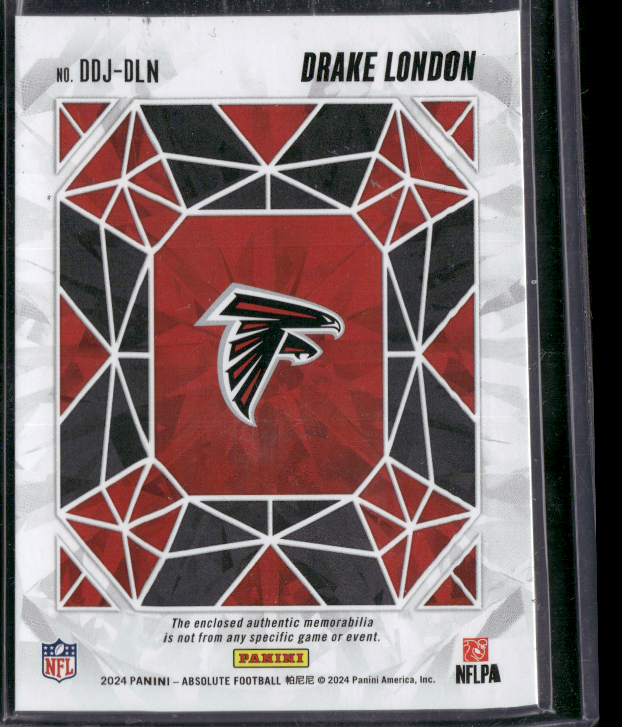 2024 Absolute Football DRAKE LONDON #DDJ-DLN Draft Diamonds Relic