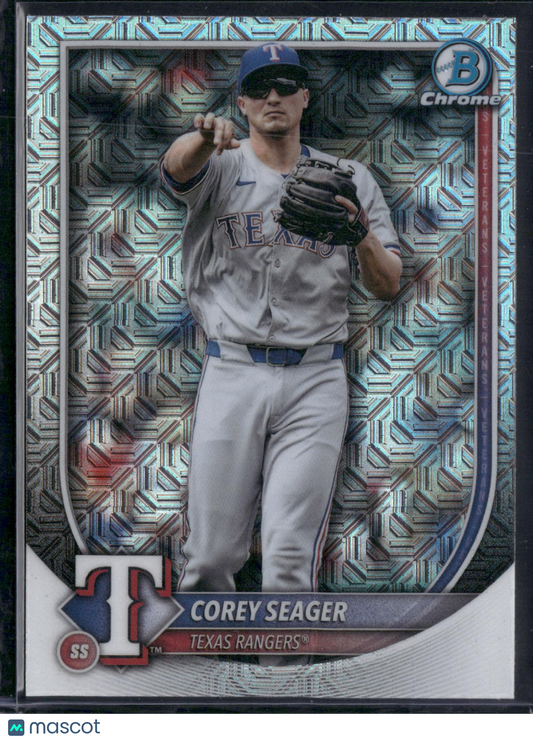 2025 Bowman COREY SEAGER #38 Chrome Mojo Refractor