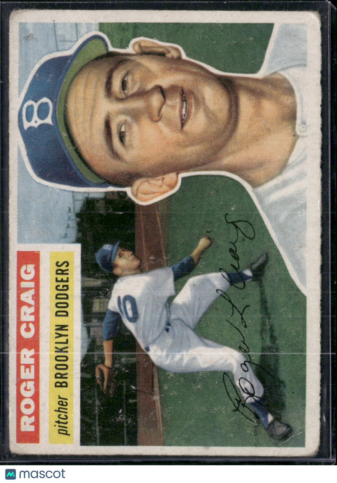 1956 Topps ROGER CRAIG #63 Light Wrinkle on Corner (VG)