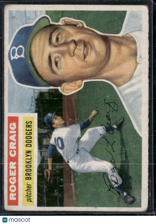 1956 Topps ROGER CRAIG #63 Light Wrinkle on Corner (VG)