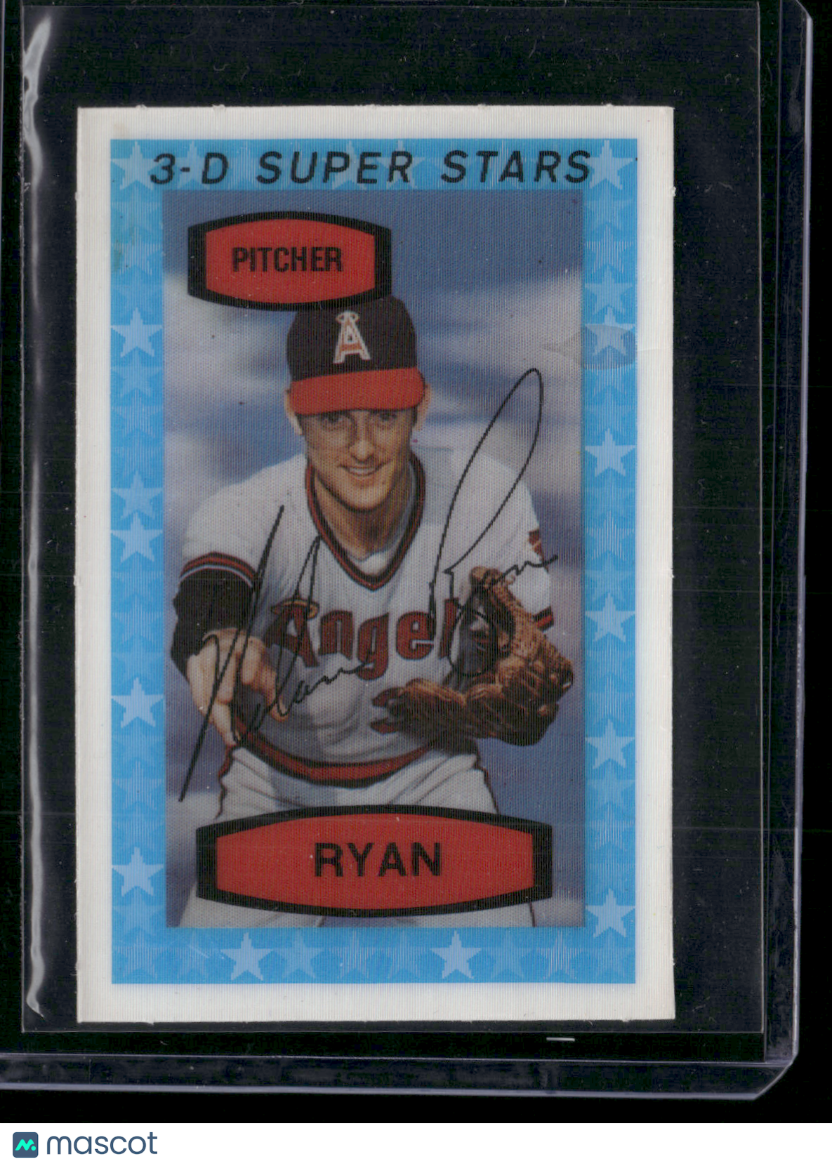 1975 3D Super Stars NOLAN RYAN #26 Slight crack off edge (VG)