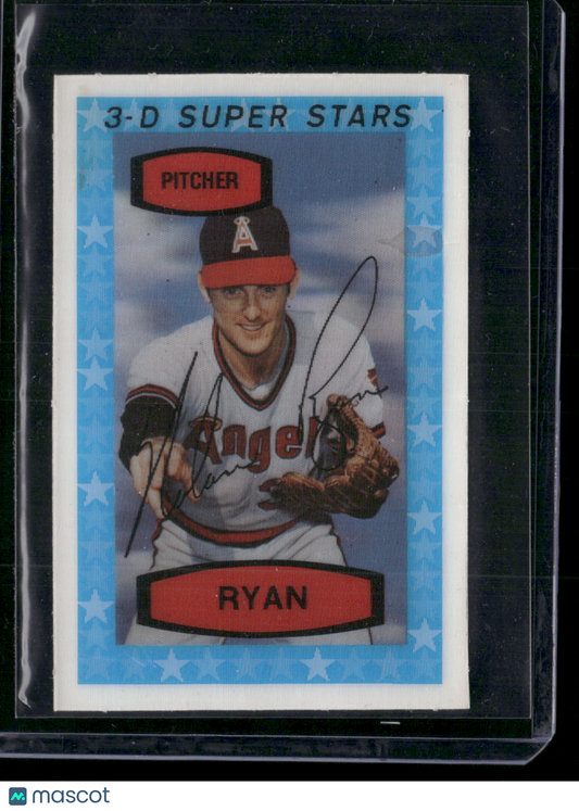 1975 3D Super Stars NOLAN RYAN #26 Slight crack off edge (VG)