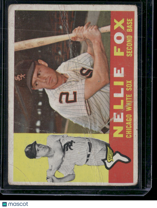 1960 Topps NELLIE FOX #100 Wrinkles Crease (Good)