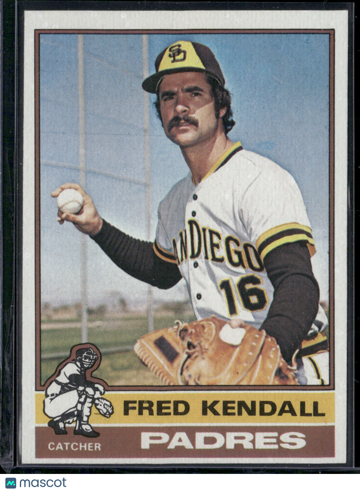 1976 Topps FRED KENDALL #639 (VG-Surface dents)