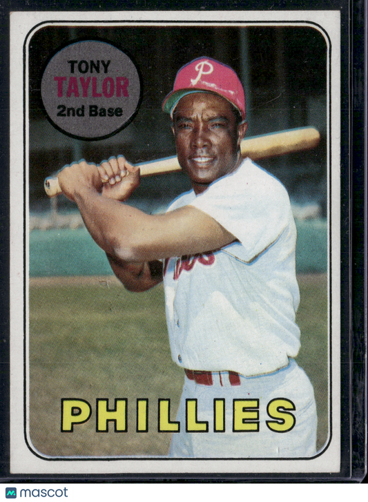 1969 Topps TONY TAYLOR #108 Light Scratching (VG)