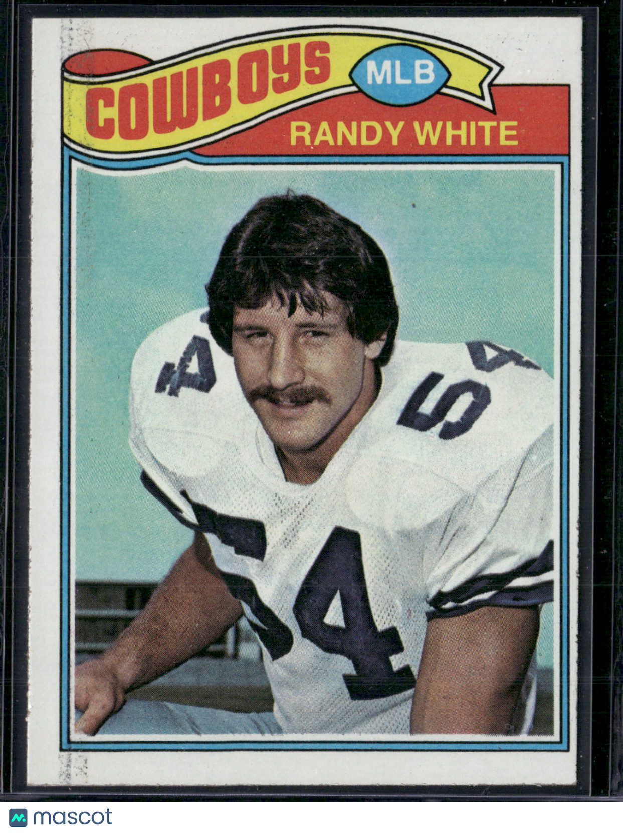 1977 Topps RANDY WHITE #342 Print Snow (EX)