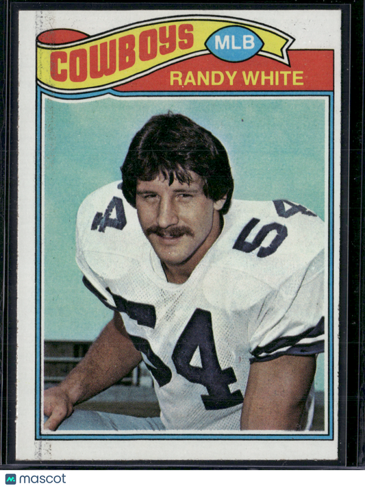 1977 Topps RANDY WHITE #342 Print Snow (EX)