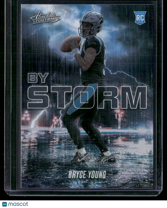 2023 Absolute Football BRYCE YOUNG #BST-1 By Storm Rookie RC