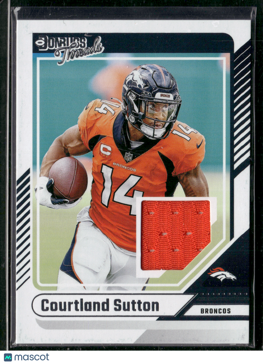 2024 Panini Donruss COURTLAND SUTTON #DTH-CSU DONRUSS THREADS RELIC