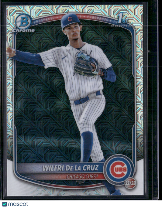 2025 Bowman Chrome WILFRI DE LA CRUZ #BCP-209 Mega 1st Bowman