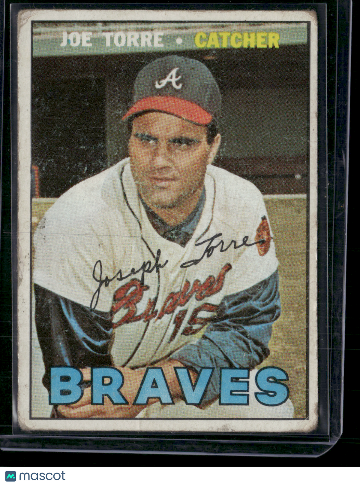 1967 Topps JOE TORRE #350 Toning (Good-VG)
