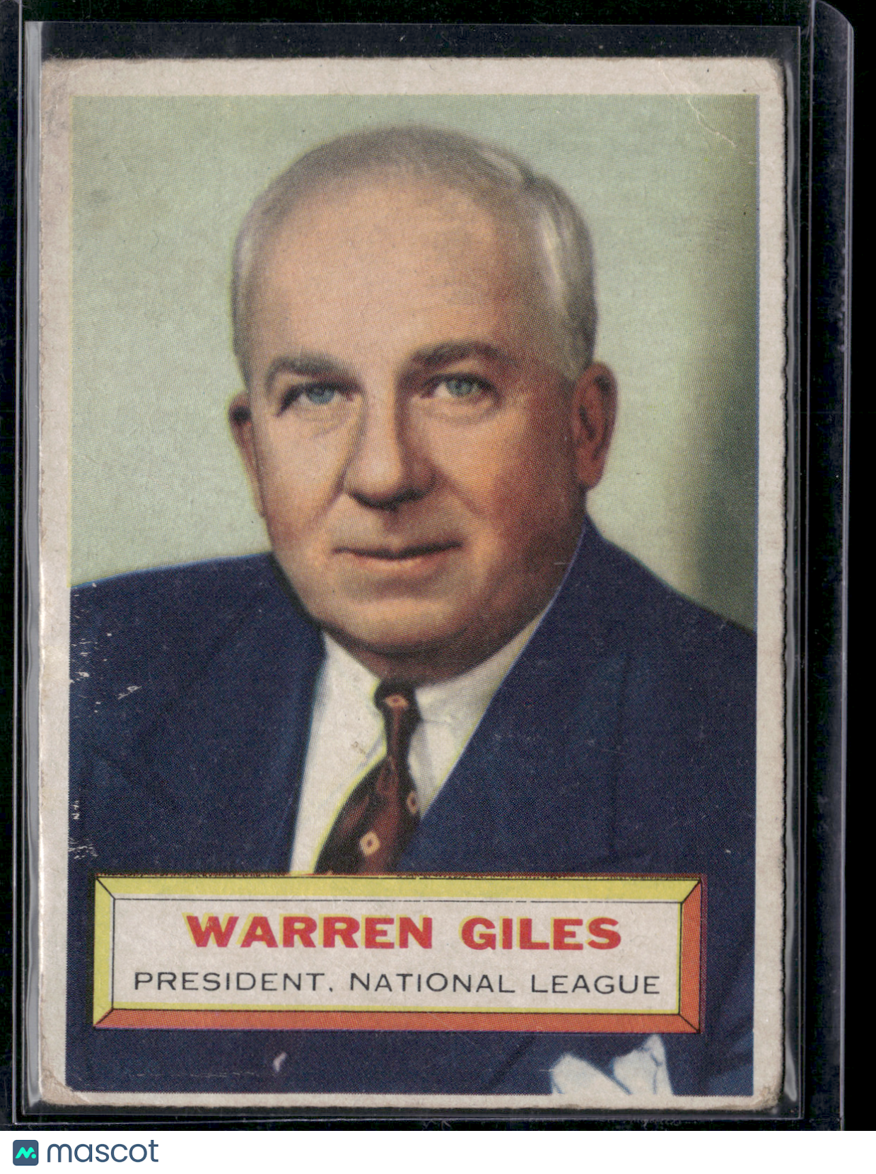 1956 Topps WARREN GILES #2 NL President