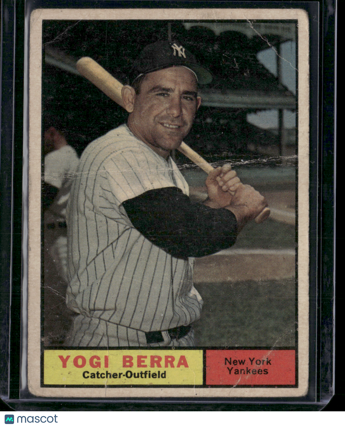 1961 Topps YOGI BERRA #425 Wrinkles Crease (Good)