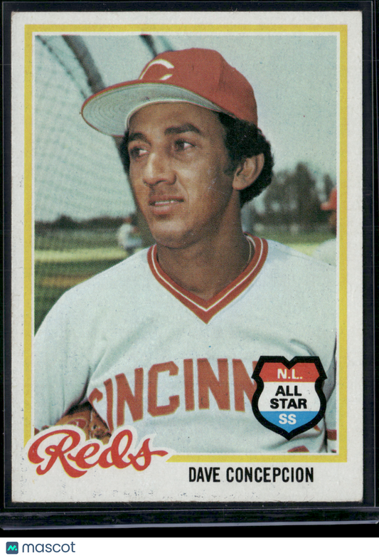 1978 Topps DAVE CONCEPCION #180 Print Snow (EX)