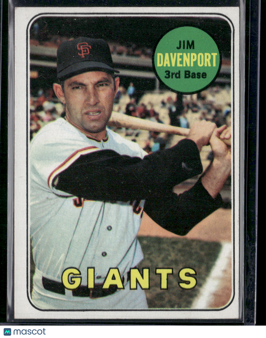 1969 Topps JIM DAVENPORT #102 (VG-EX)