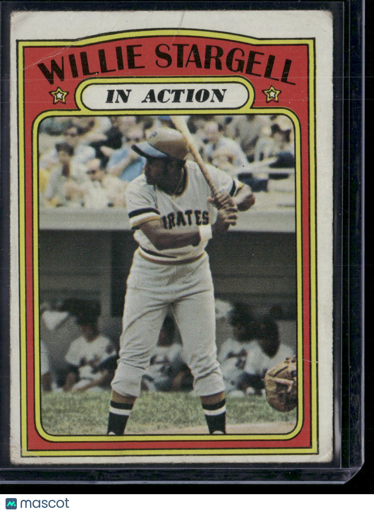 1972 Topps WILLIE STARGELL #448 In Action Wrinkles (Poor)