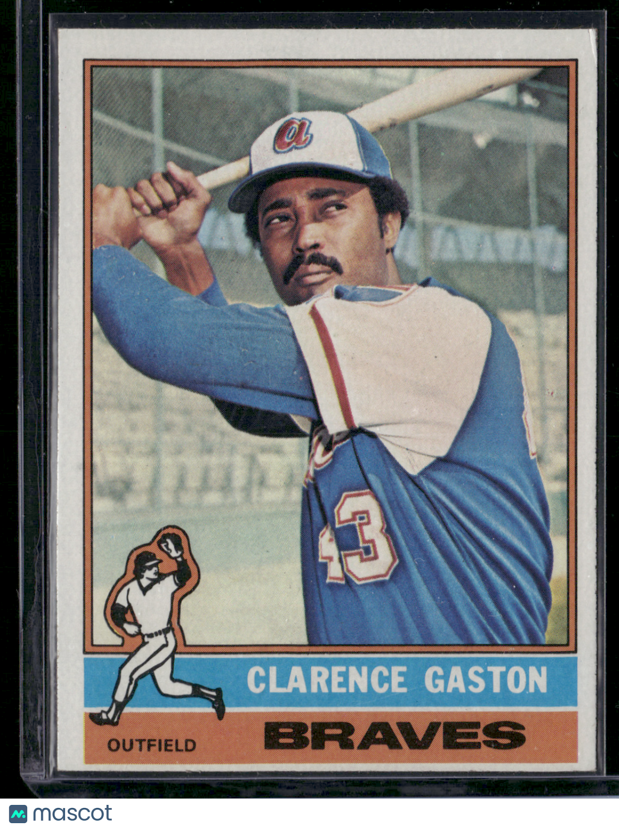 1976 Topps CLARENCE GASTON #558 Surface dent (VG)