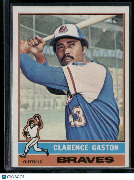 1976 Topps CLARENCE GASTON #558 Surface dent (VG)