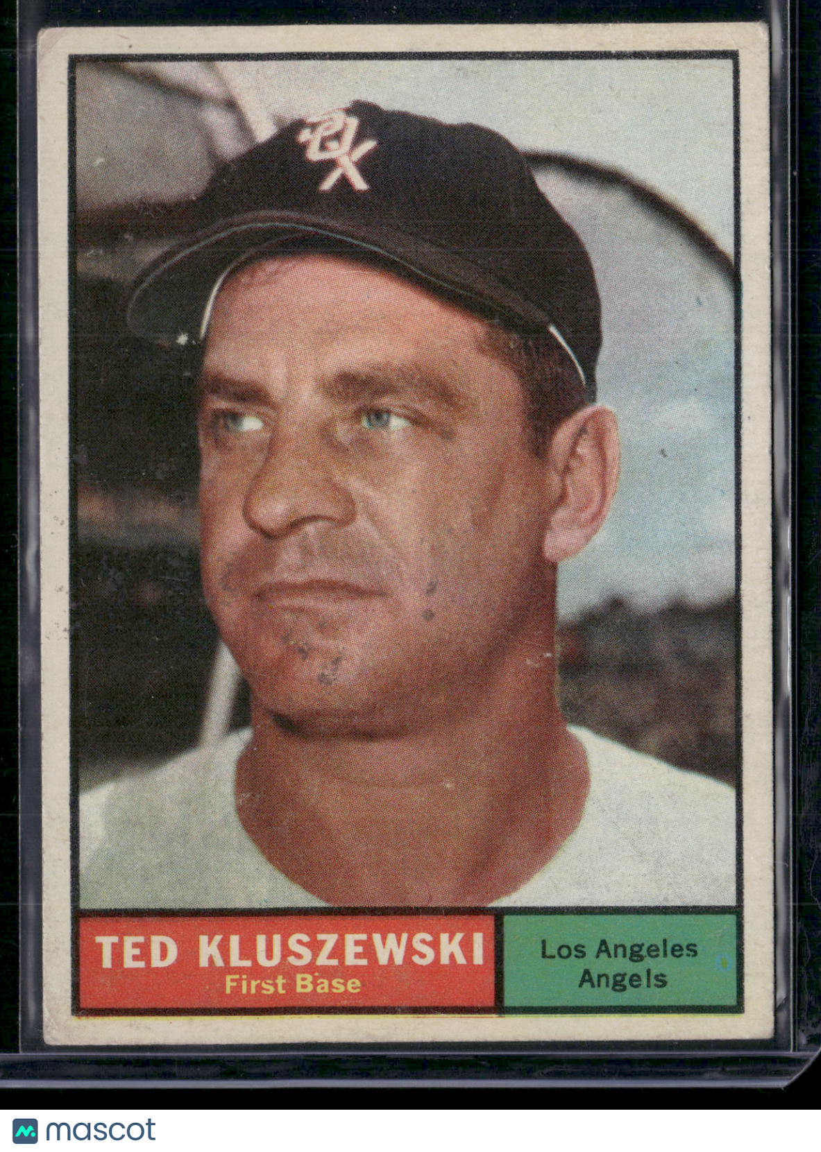 1961 Topps TED KLUSZEWSKI #65 Light Front Staining