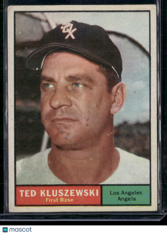 1961 Topps TED KLUSZEWSKI #65 Light Front Staining