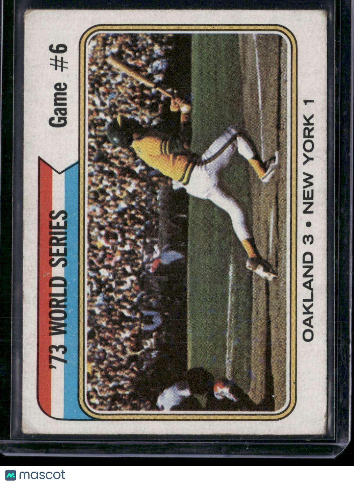 1974 Topps 1973 WORLD SERIES GAME 6 #477 (VG)