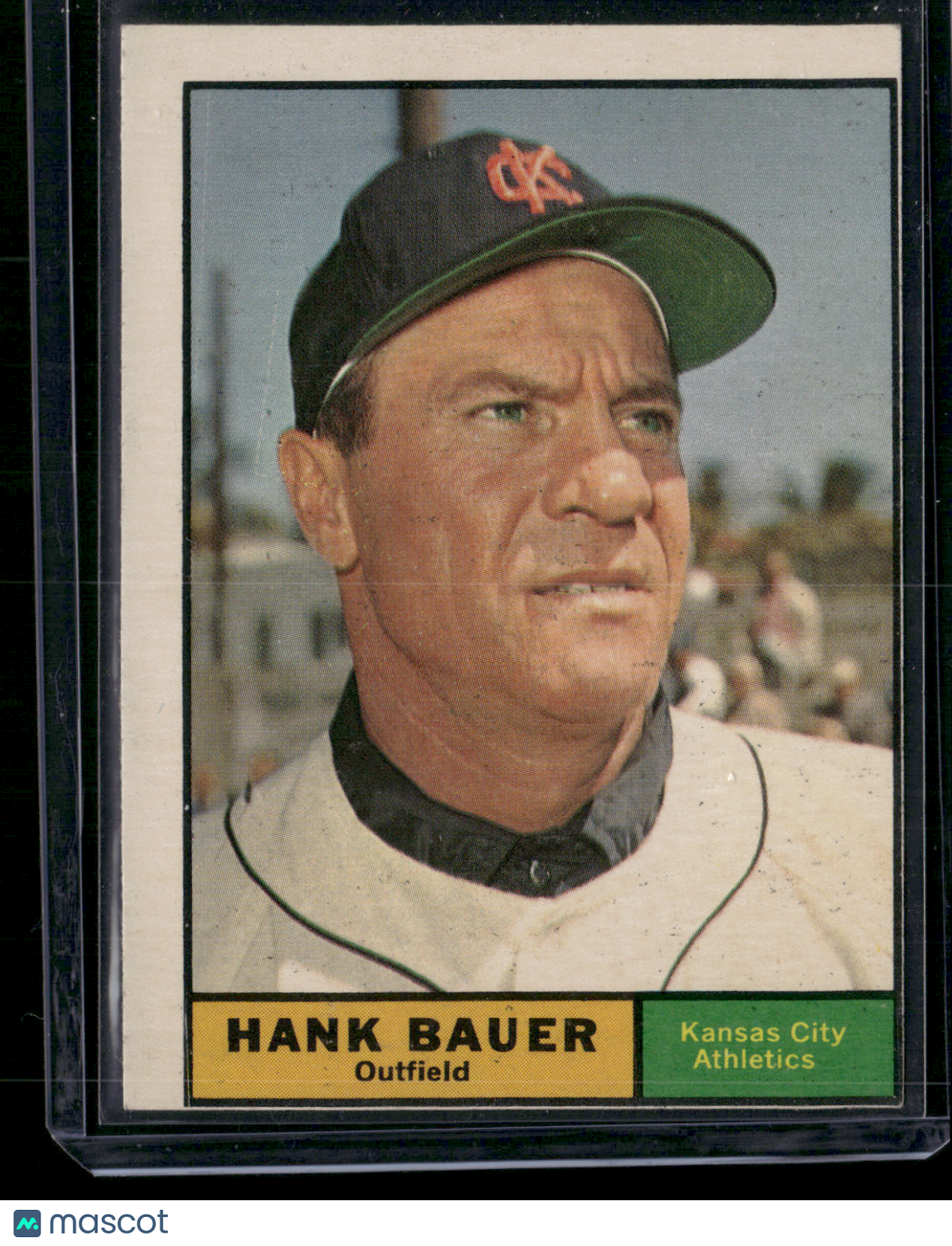 1961 Topps HANK BAUER #398 (VG-EX)