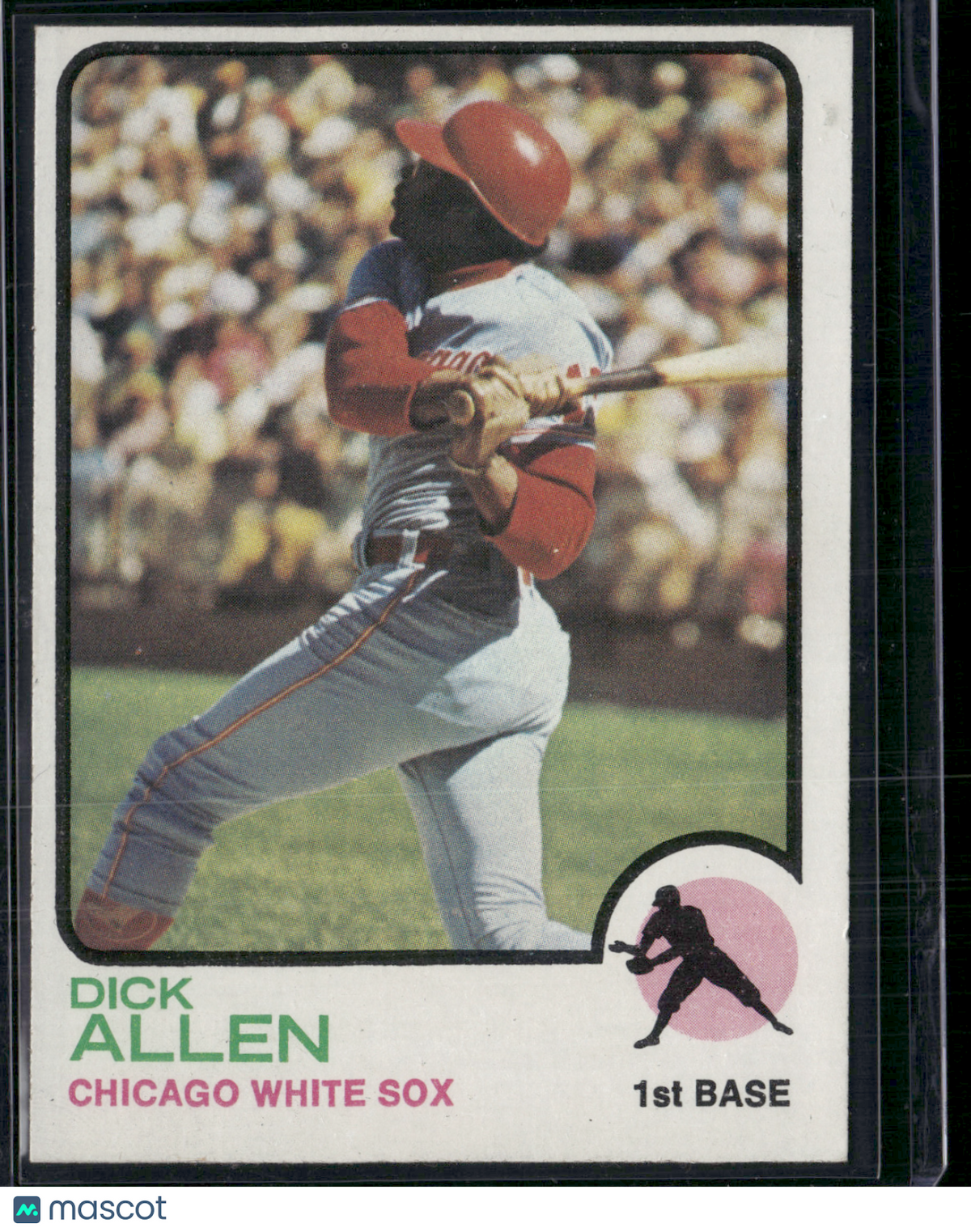 1973 Topps DICK ALLEN #310 Surface Dimple (EX)