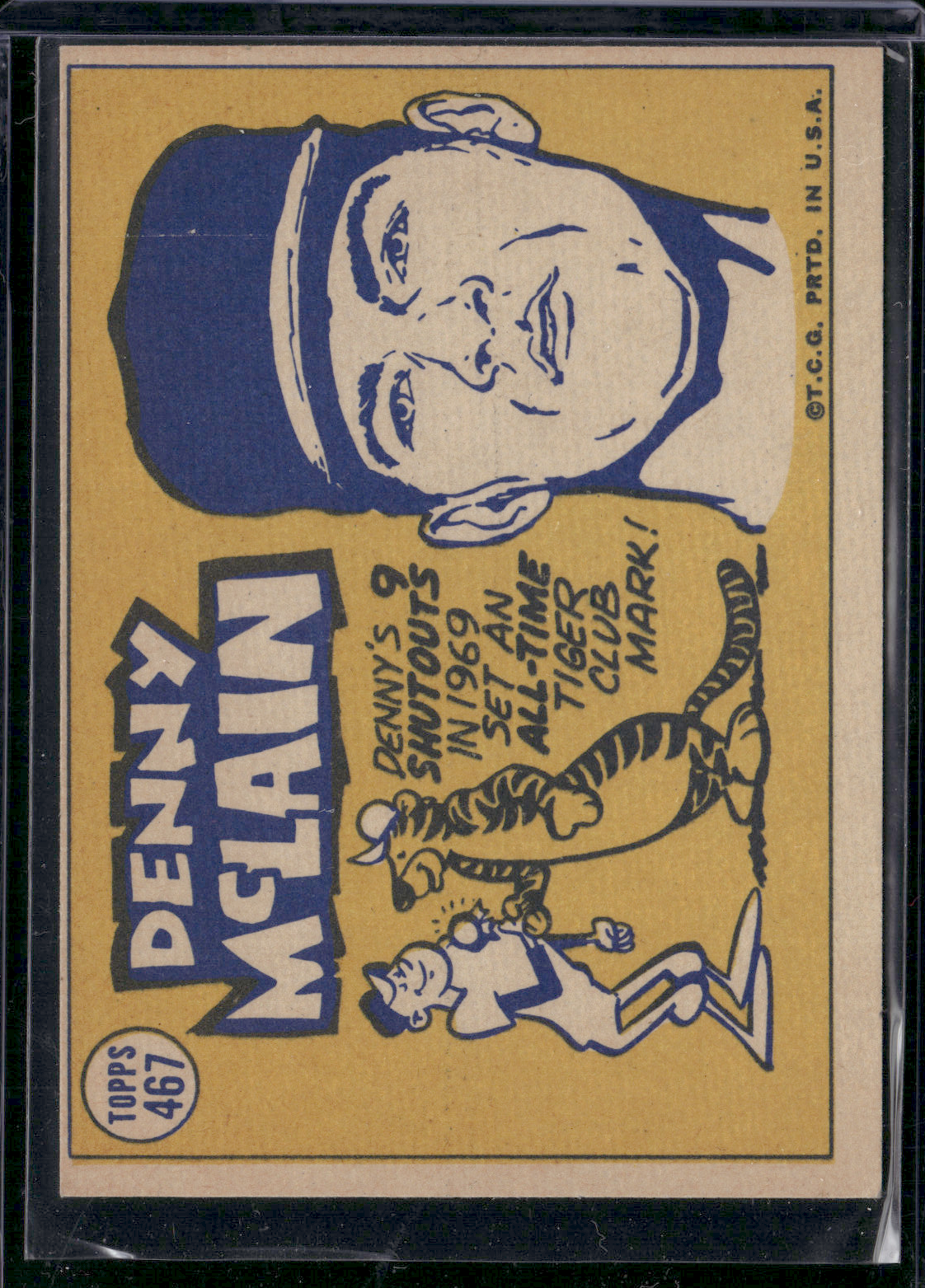 1970 Topps DENNY MCLAIN #467 AL All Star (EX)