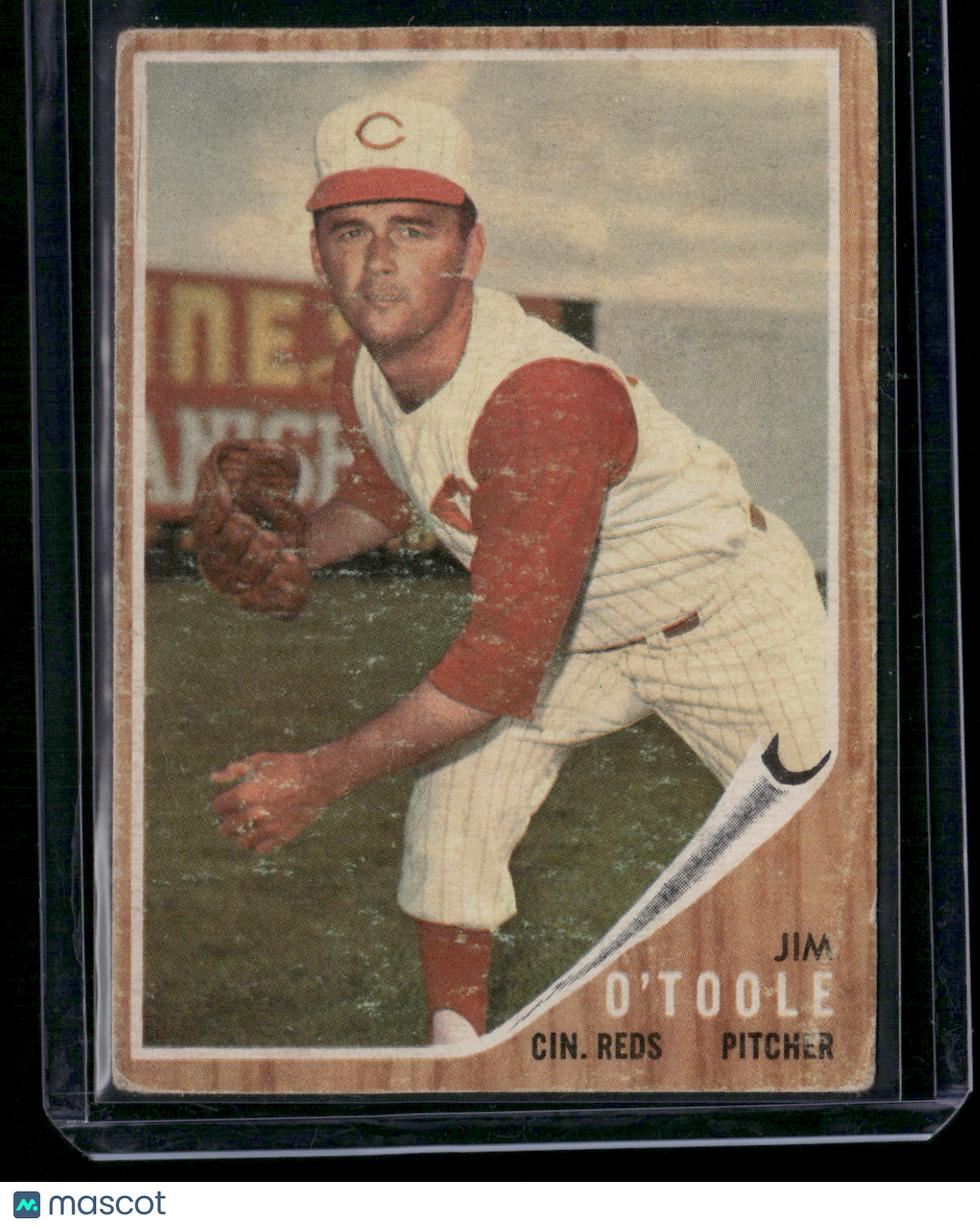 1962 Topps JIM O'TOOLE #450