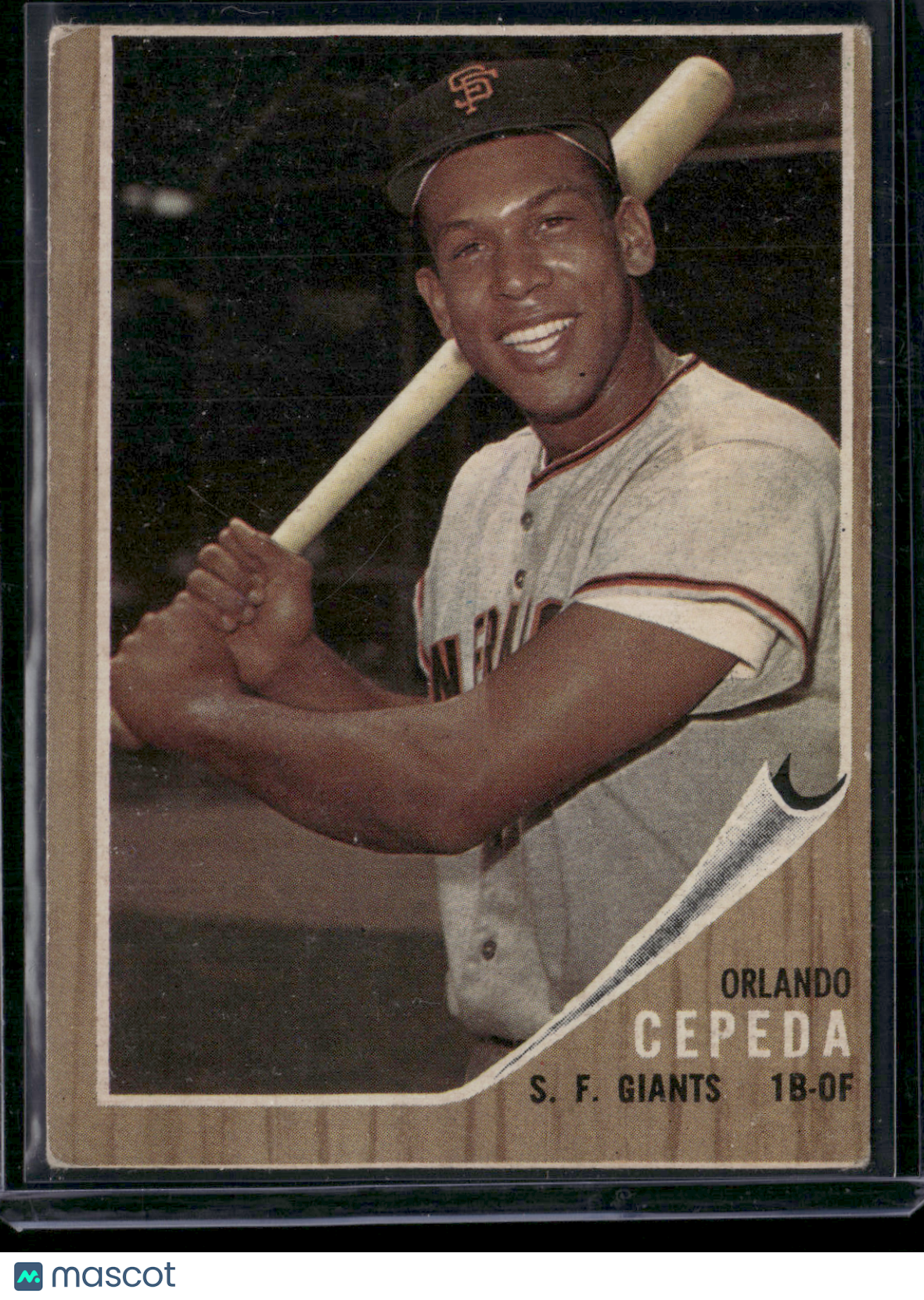 1962 Topps ORLANDO CEPEDA #40 Light Scratch (VG/EX)