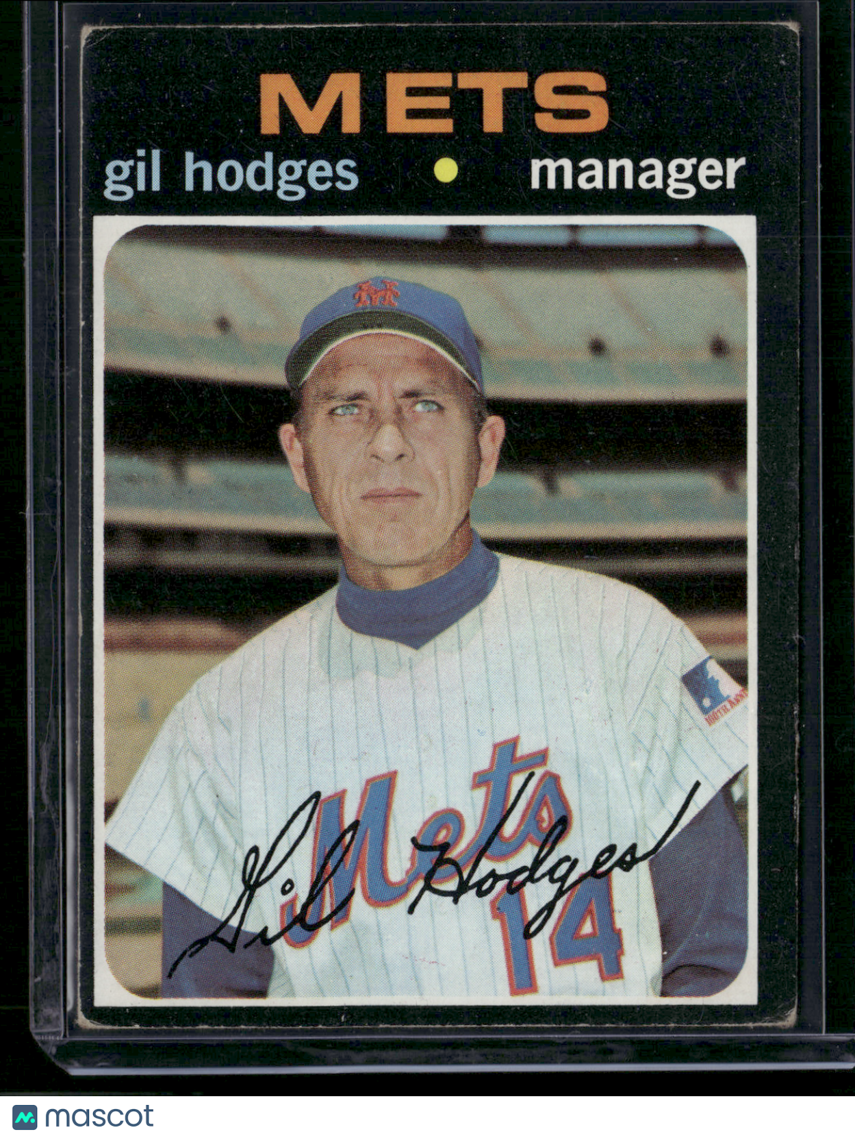 1971 Topps GIL HODGES #183 (Fair - Ink on back)