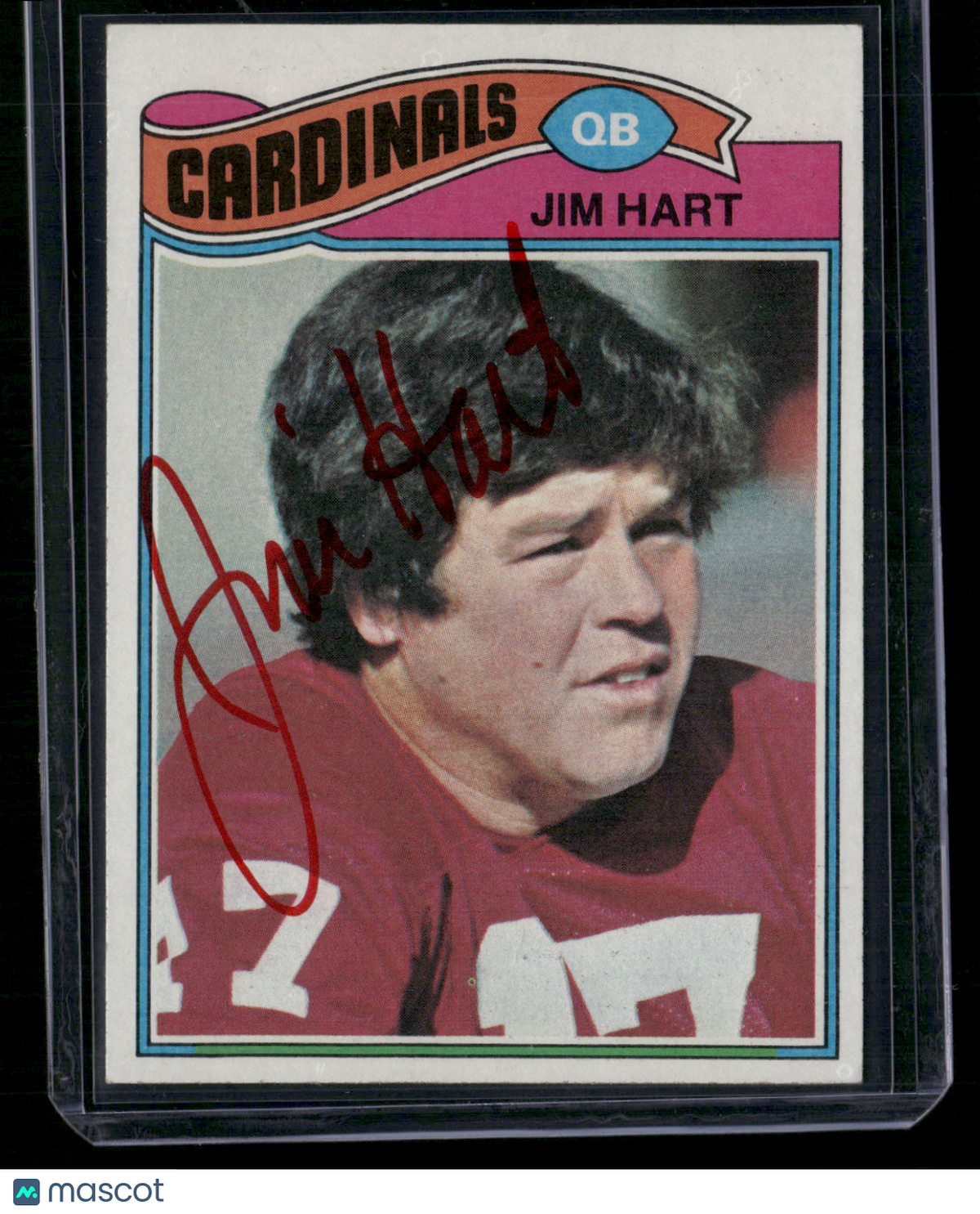 1977 Topps JIM HART #485 Autographed Auto not authenticated (VG/EX)