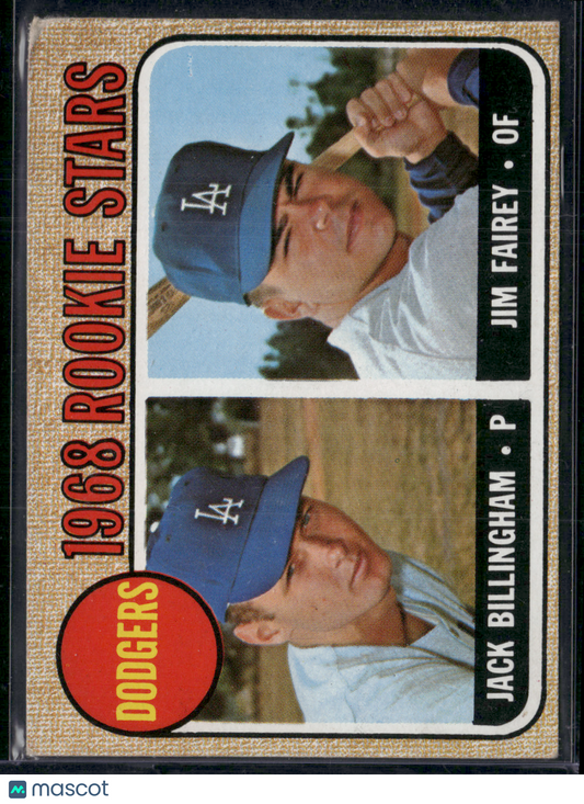 1968 Topps 1968 DODGERS ROOKIES JACK BILLINGHAM/JIM FAIREY #228