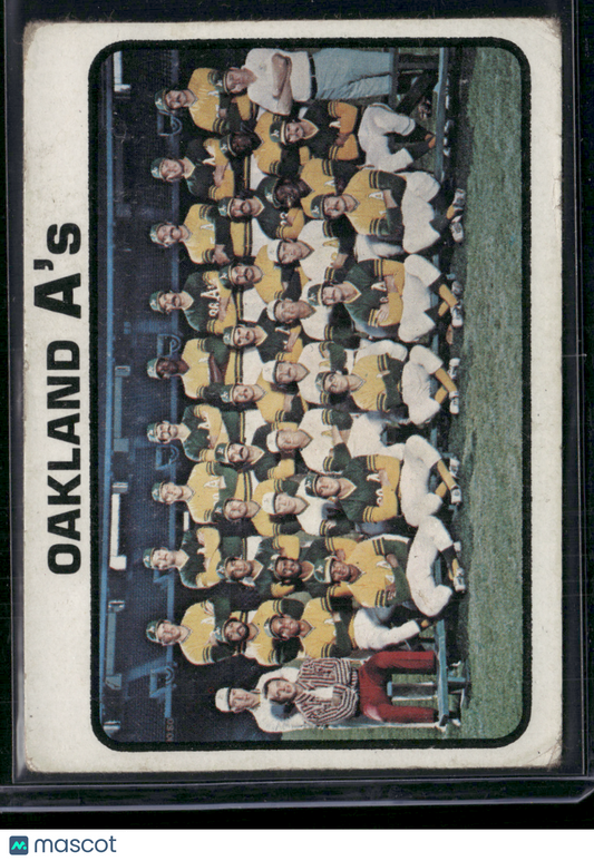 1973 Topps OAKLAND A'S #500 (VG)