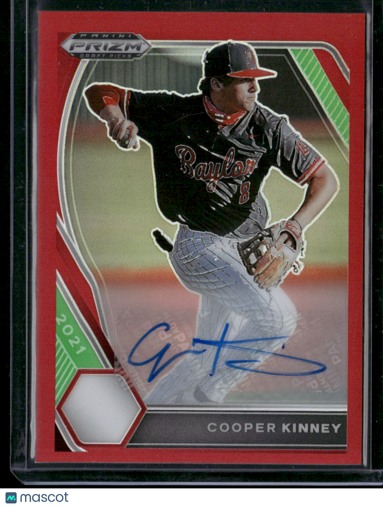 2021 Prizm Draft Picks COOPER KINNEY #PDP-34 True Red Holofoil Auto 33/50 (NM)
