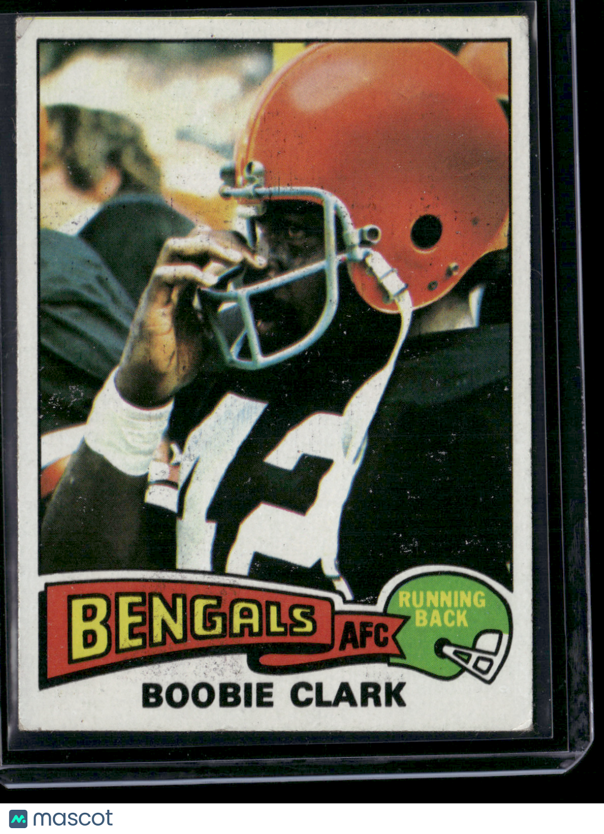 1975 Topps BOOBIE CLARK #491 Color loss on front