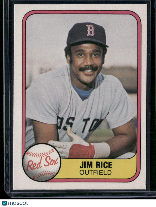 1981 Fleer JIM RICE #222 (EX/MT)