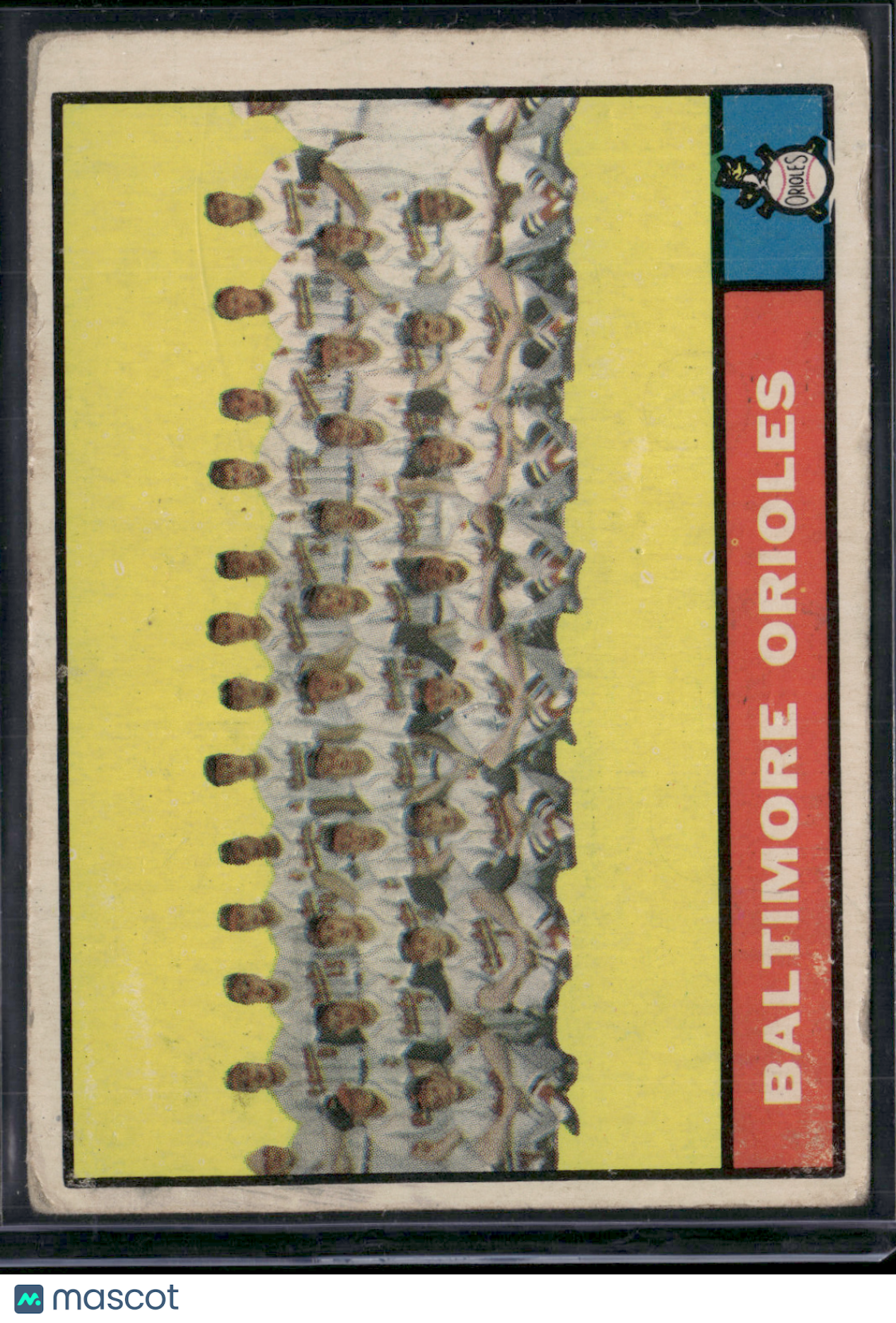 1961 Topps BALTIMORE ORIOLES #159 Edge Chipping Toning (VG)