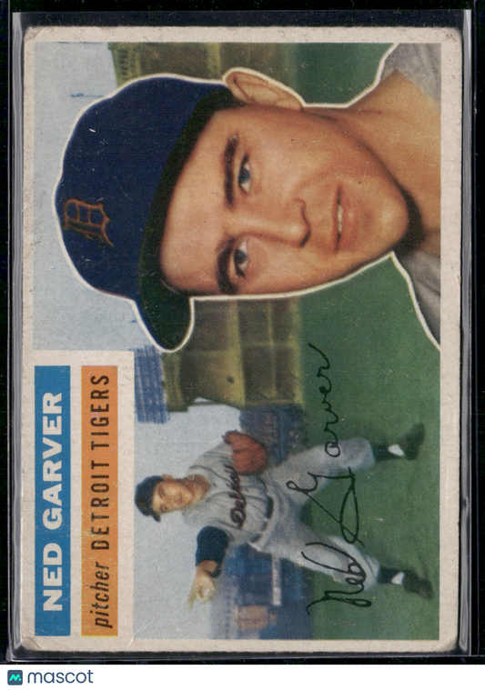 1956 Topps NED GARVER #189 Light Wrinkles
