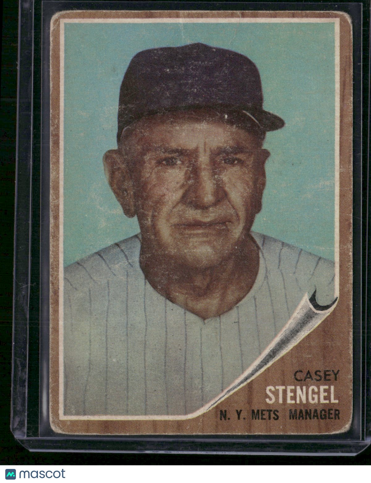 1962 Topps CASEY STENGEL #29 Toning (Good-VG)